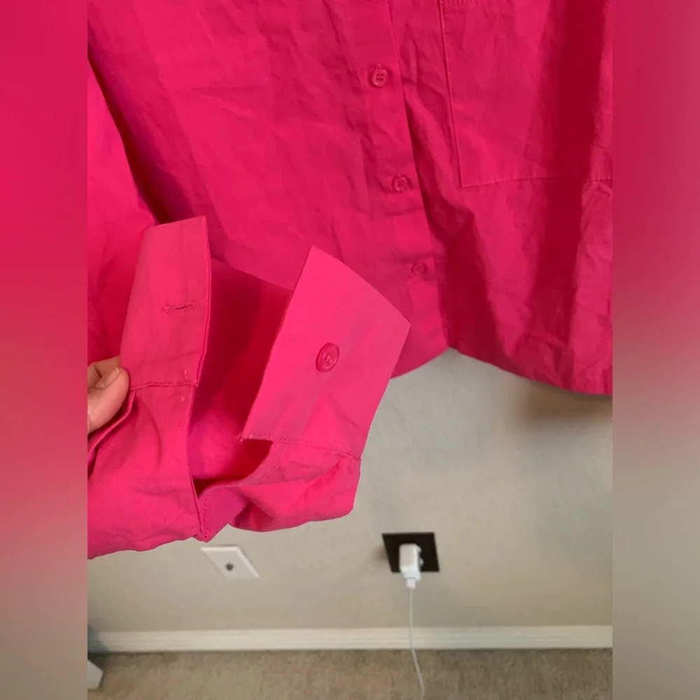 NWOT- Hot Pink Matching Shirt and Shorts Set - Picture 8 of 11